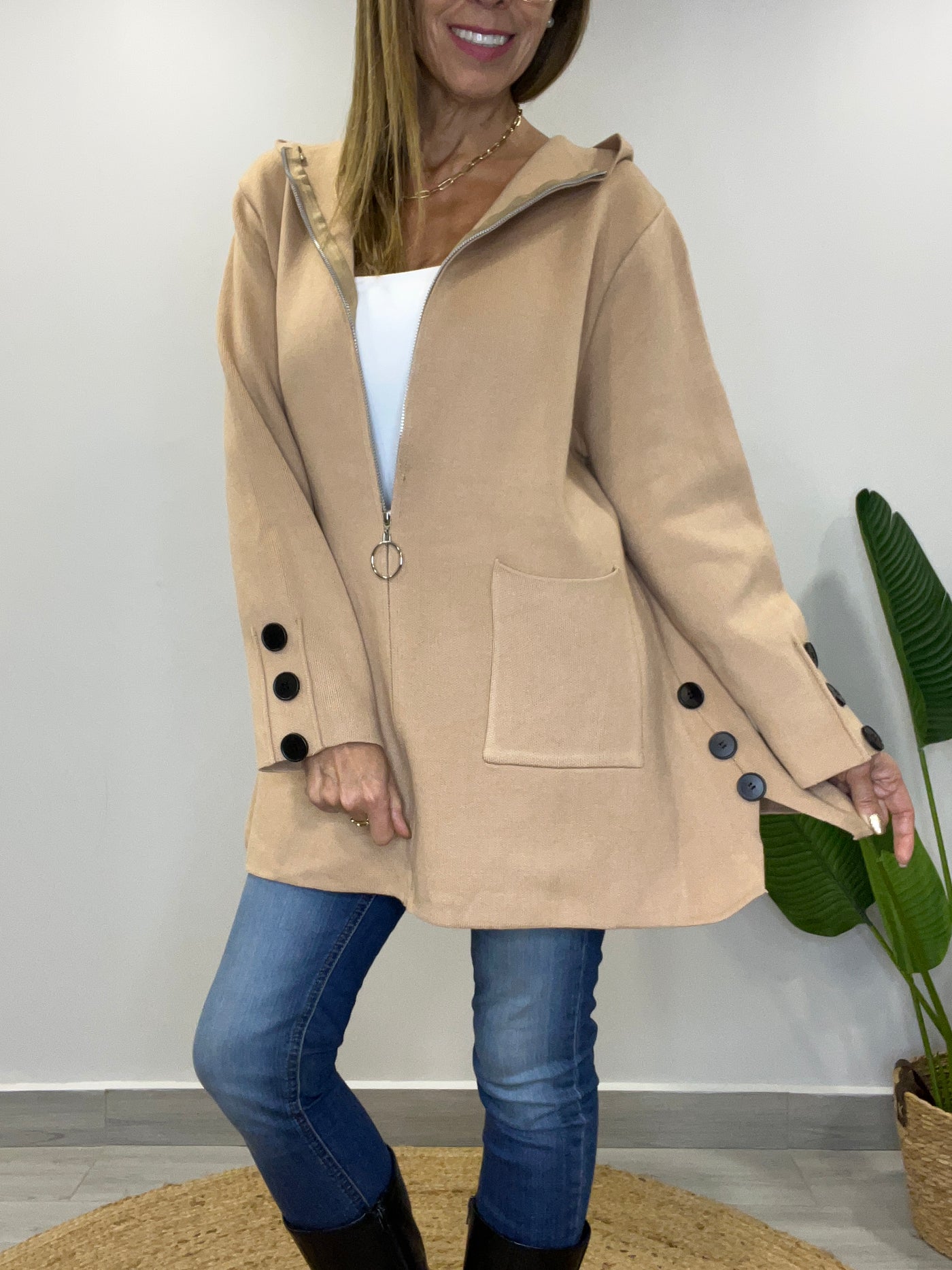 Abrigo Paula Beige
