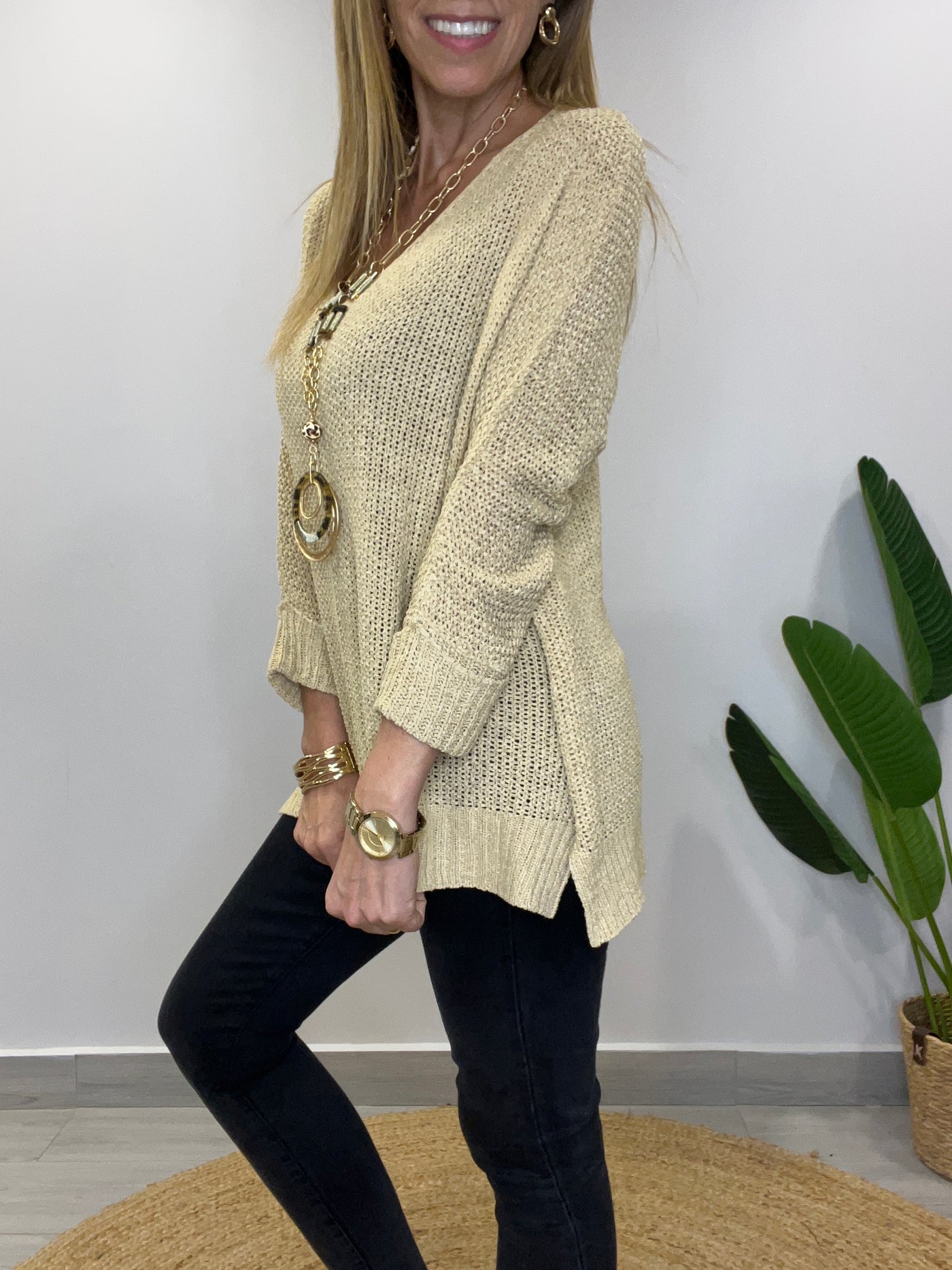 Sweater Hilo Mantua Beige
