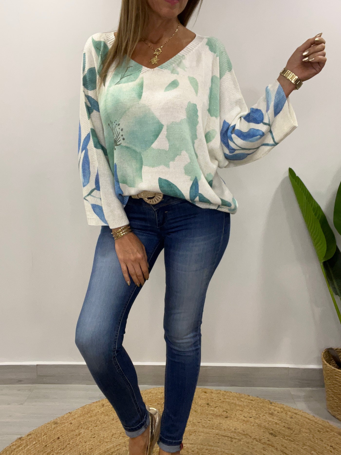 Sweater Italiano Hilo Bella verde