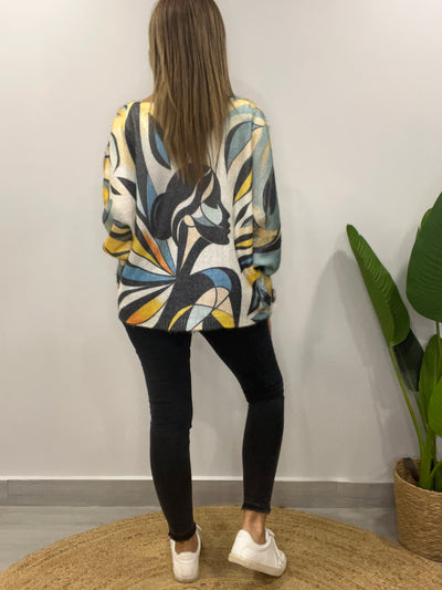 Sweater Italiano Filipa Azul