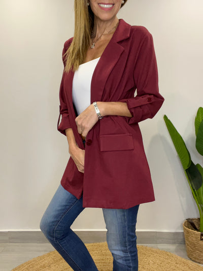 Blazer Elasticado Paris Vino