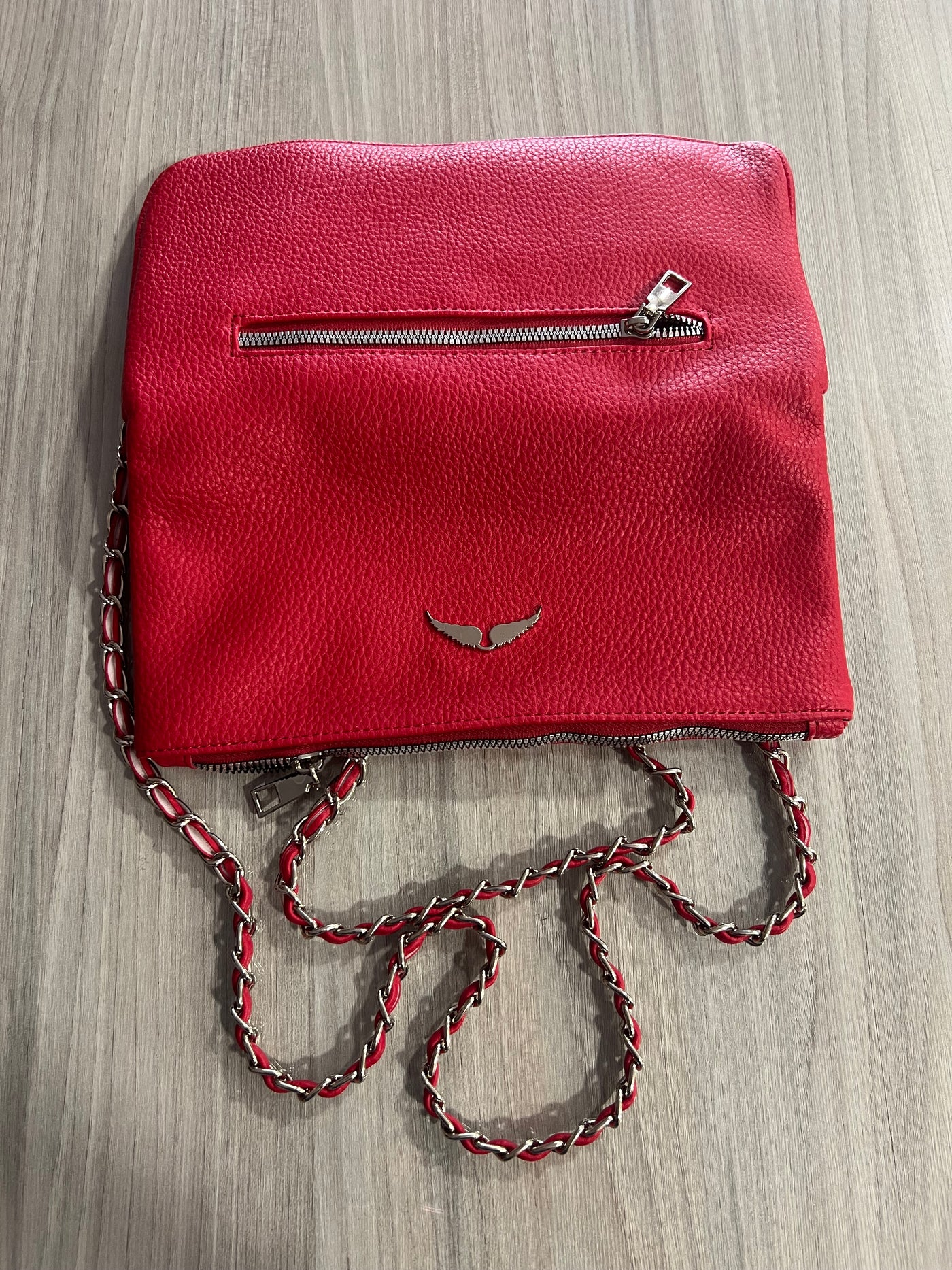 Cartera cadenas Alas roja