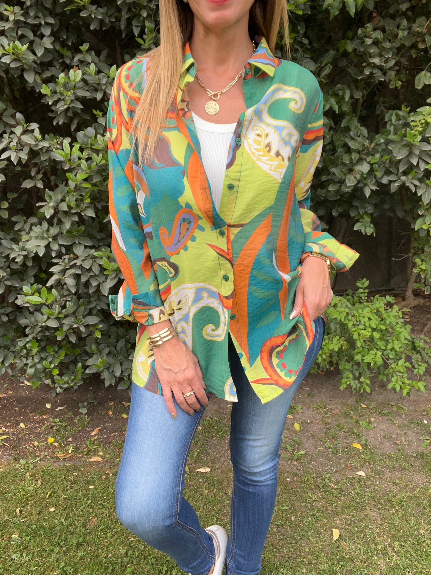 Blusa Gasa Vera Verde