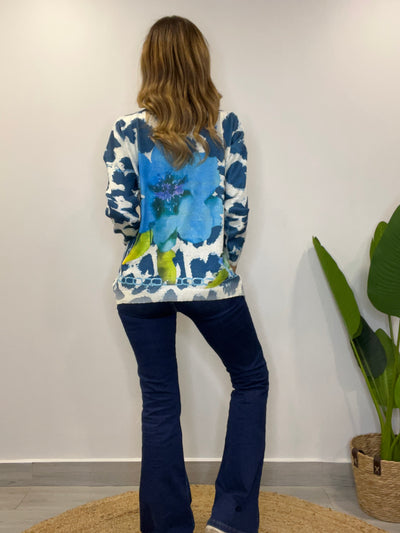 Sweater Hilo Rocío Azul