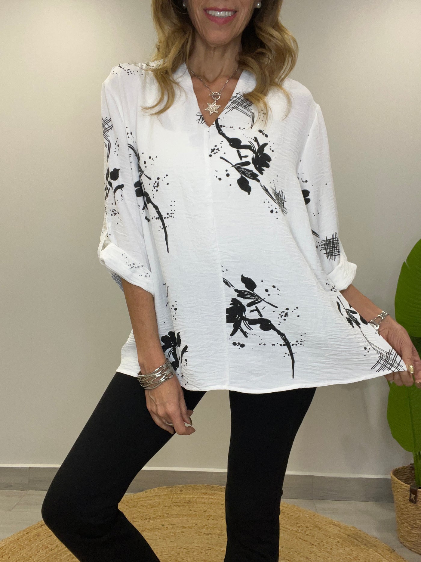 Blusa Crep Veracruz blanca