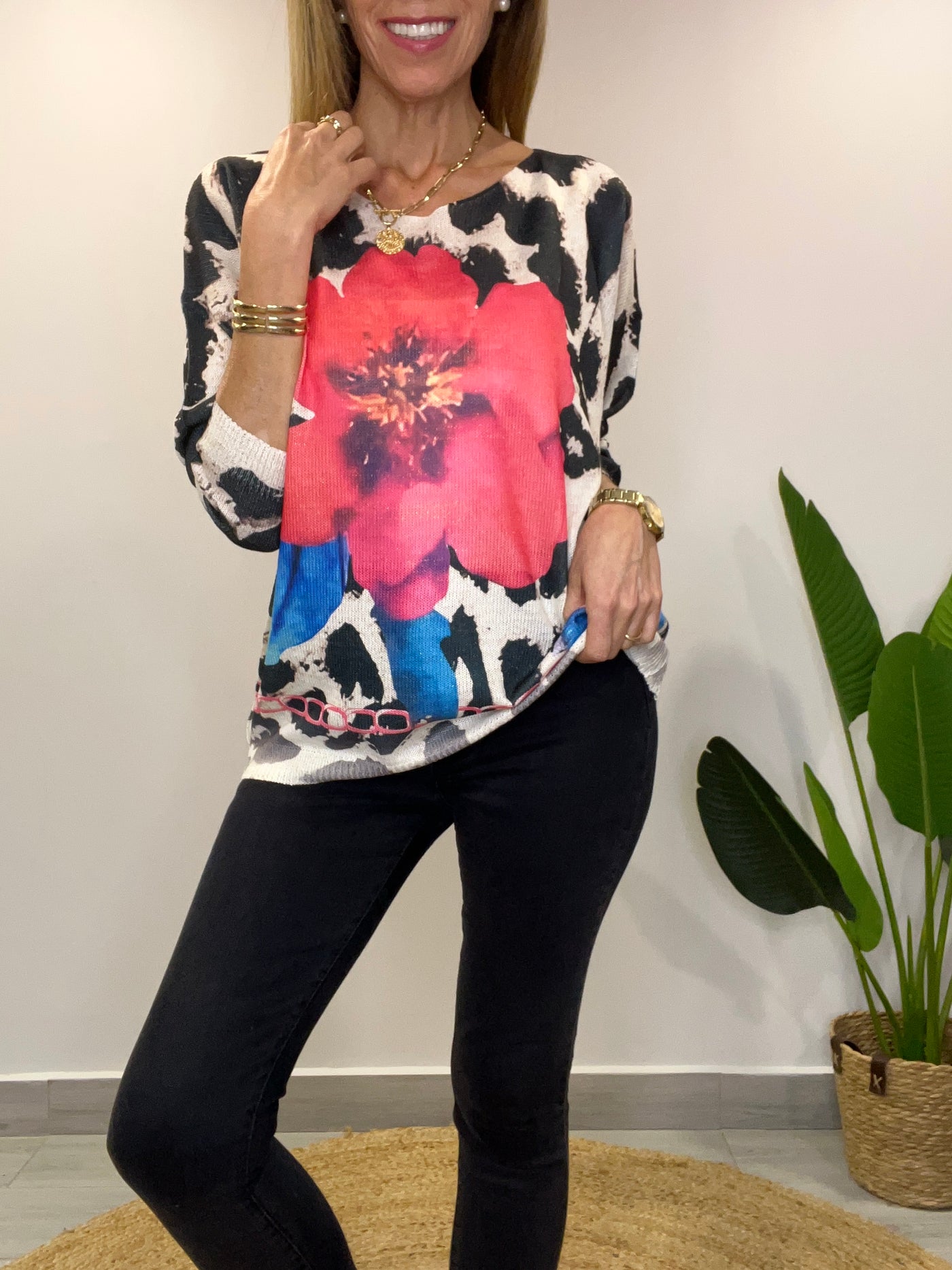 Sweater Hilo Rocío Negro