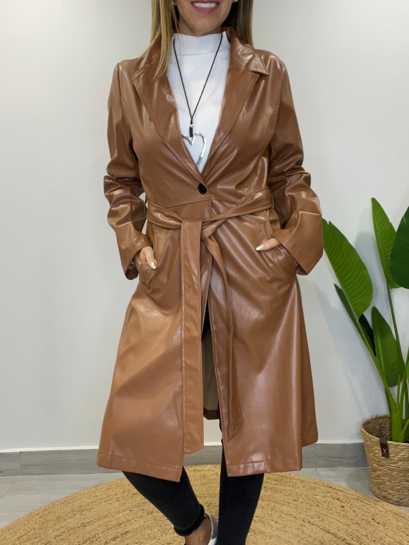 Trench Ecocuero Party Camel