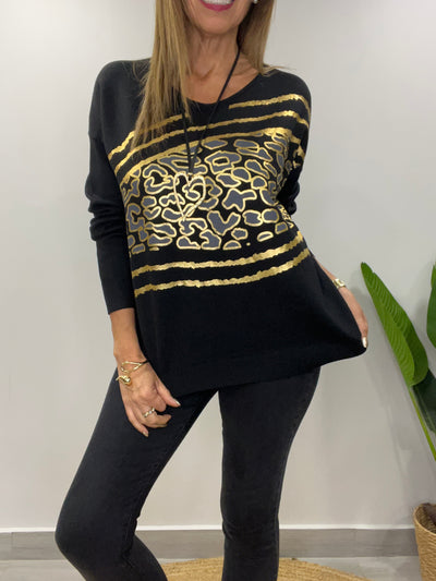 Sweater Italiano Niza negro
