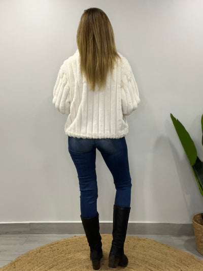 Chaqueta peluda Polonia Blanco Inv