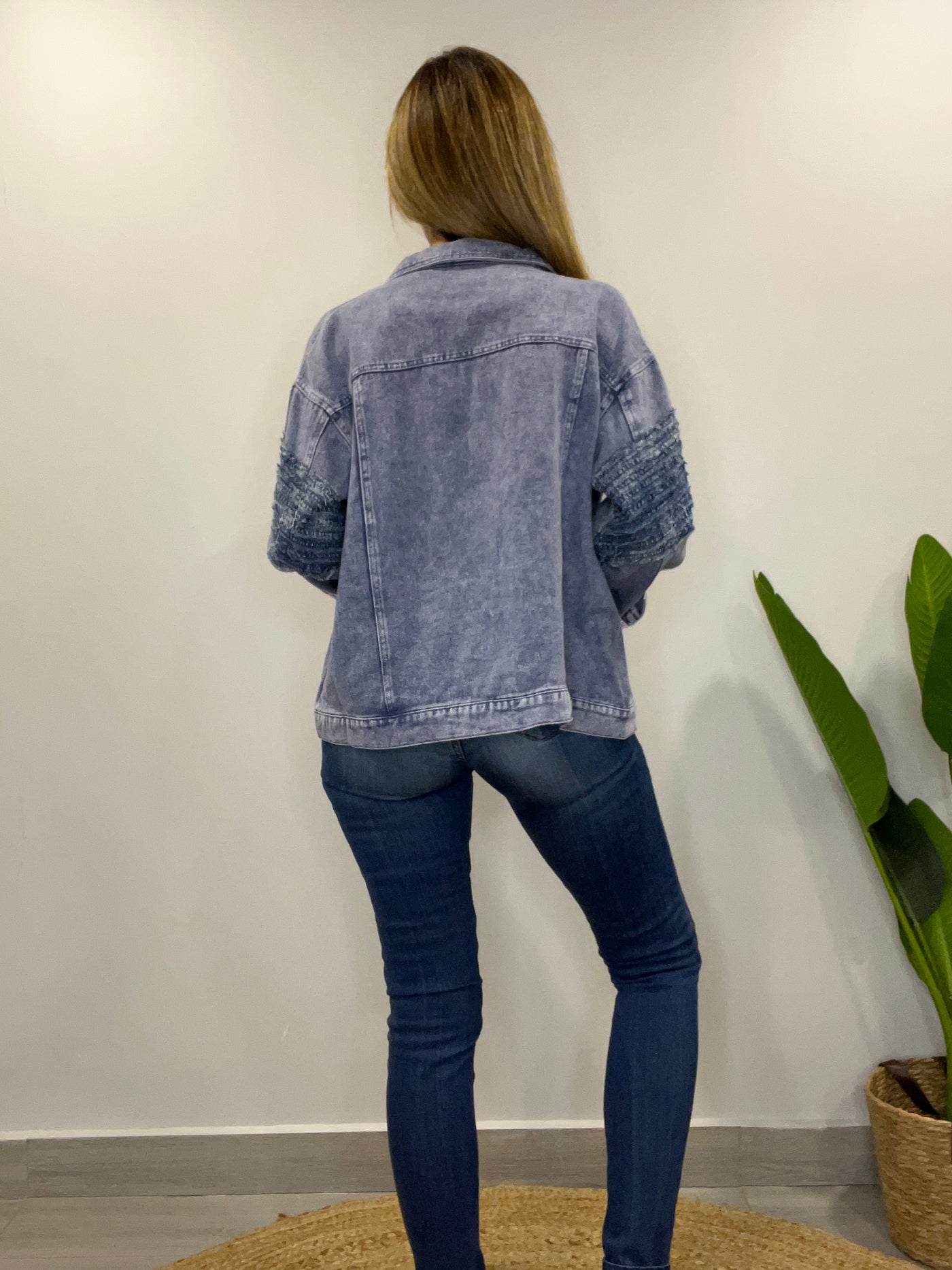 Chaqueta mezclilla festi Azul jeans