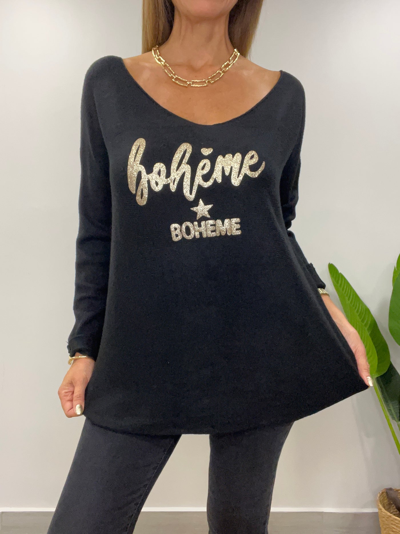 Sweater Boheme negro