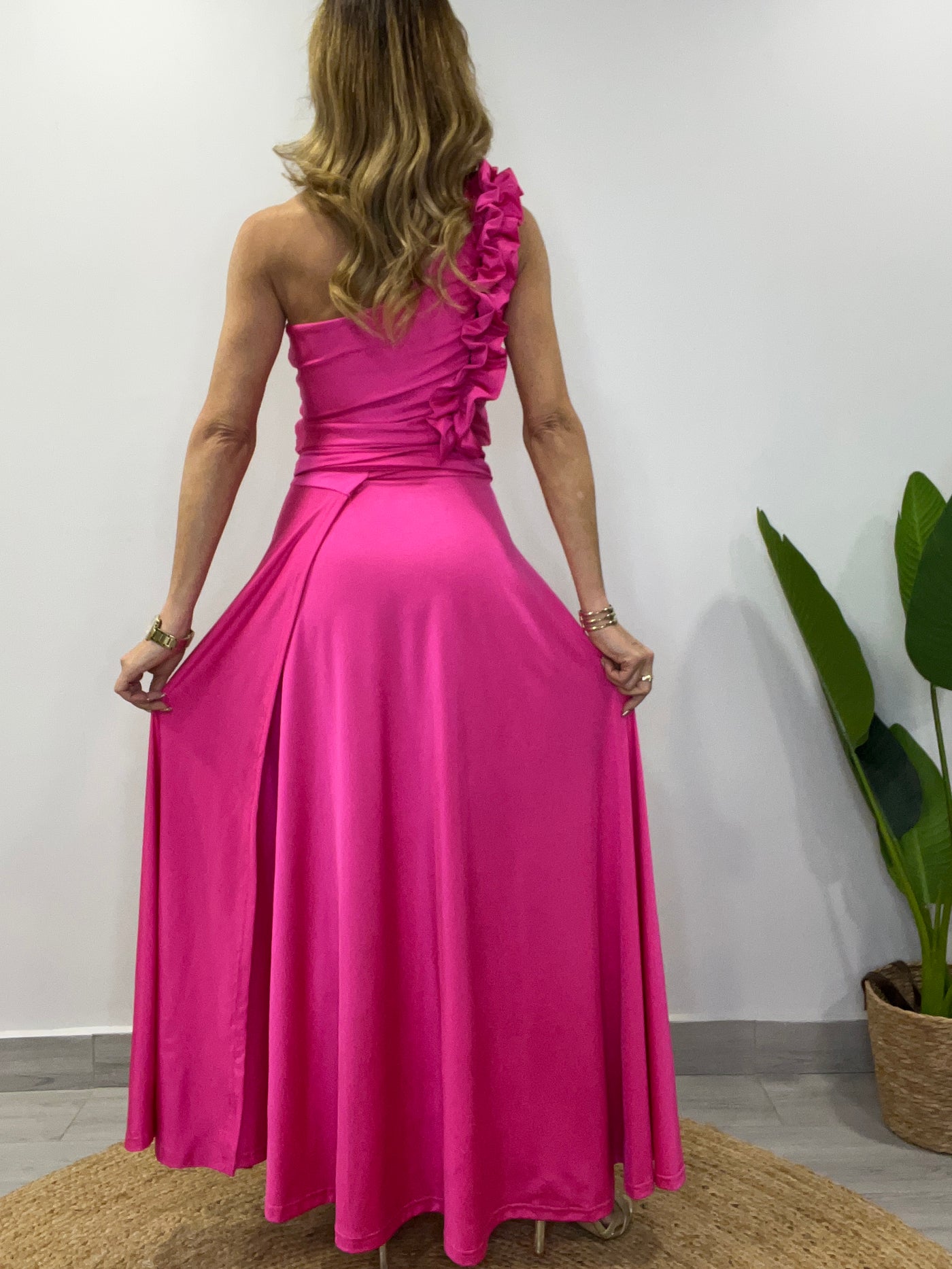 Conjunto lycra/Dupont Majestad (2 piezas) Fucsia