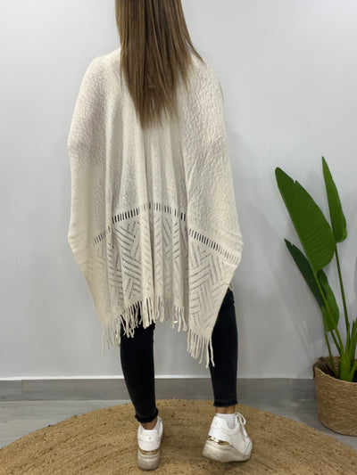 Ruana Soft sensación Beige