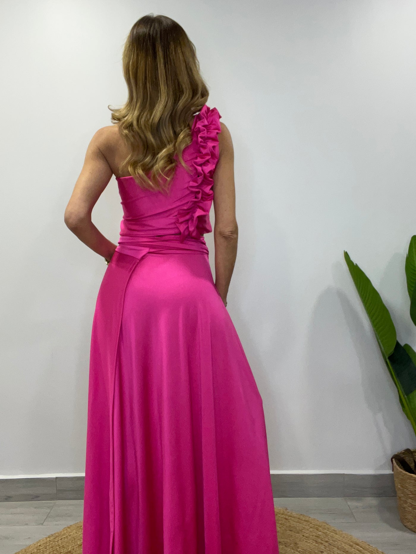 Conjunto lycra/Dupont Majestad (2 piezas) Fucsia