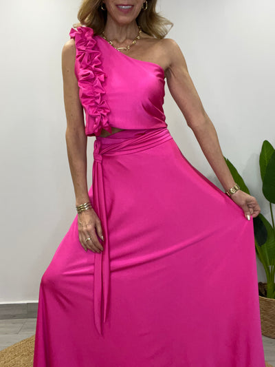 Conjunto lycra/Dupont Majestad (2 piezas) Fucsia