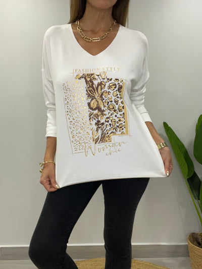 Sweater Fashion blanco