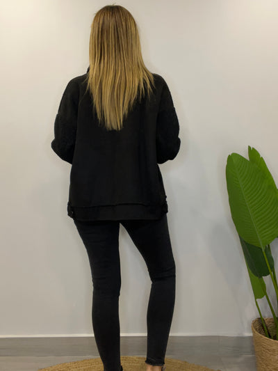 Chaqueta insólita negro
