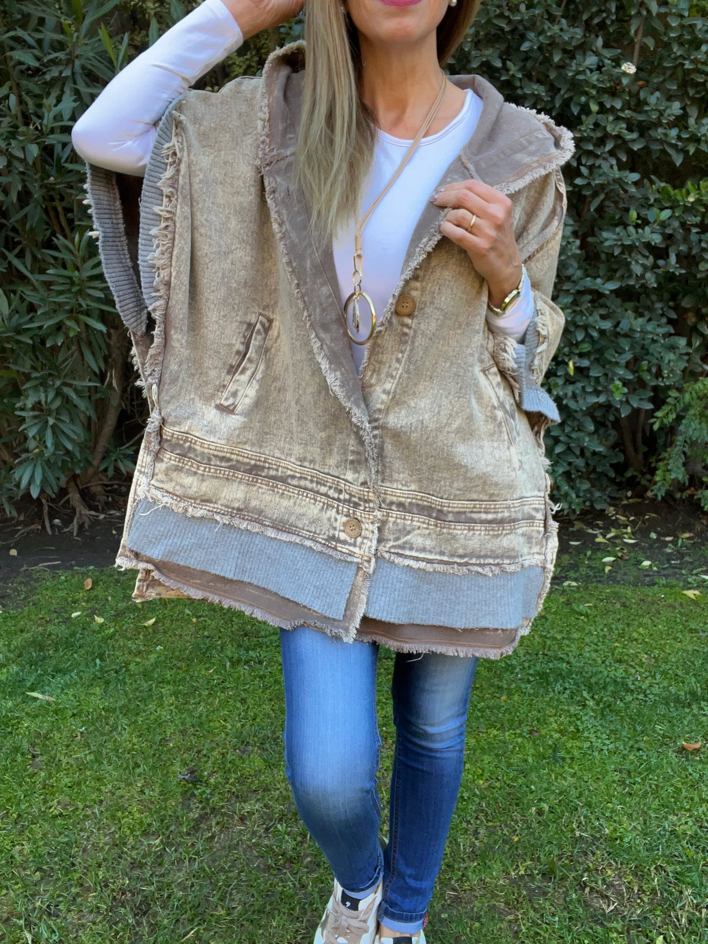 Chaqueta/Ponchito Furor Taupe