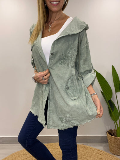Chaqueta/Blusón linolet Ferraty verde