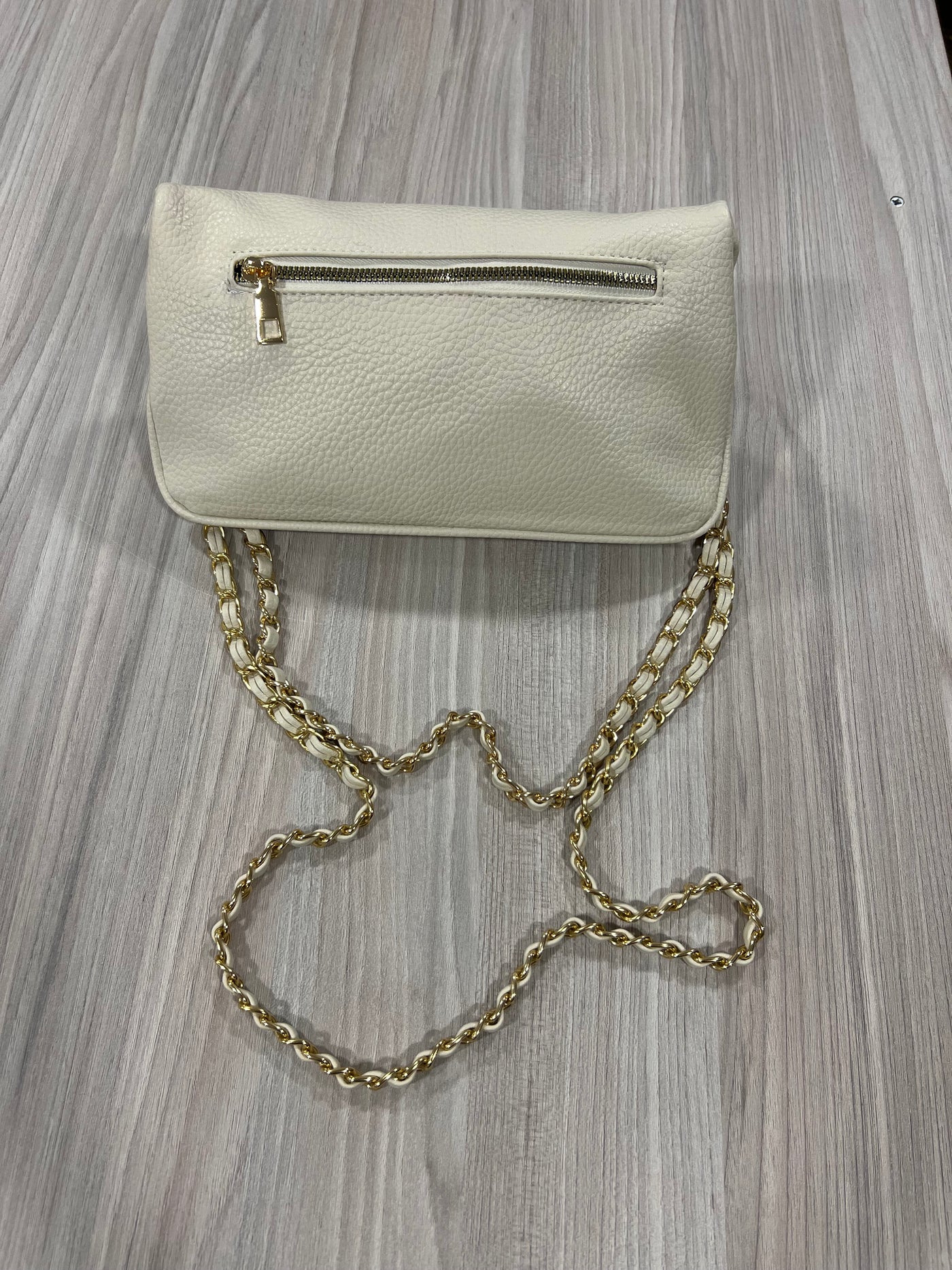Cartera cadenas Ivory