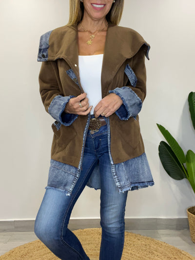 Chaqueta Paño/Jeans Singular Chocolate