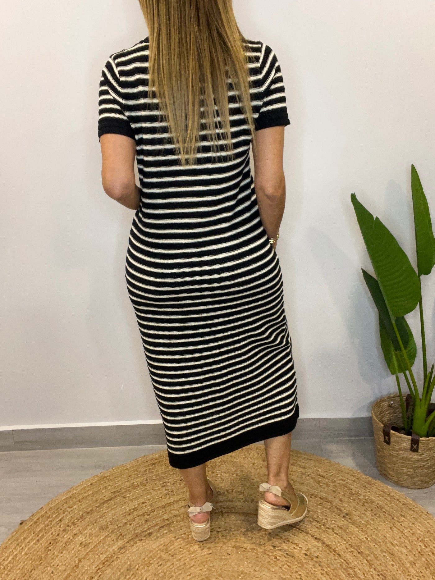 Vestido Hilo Ray negro