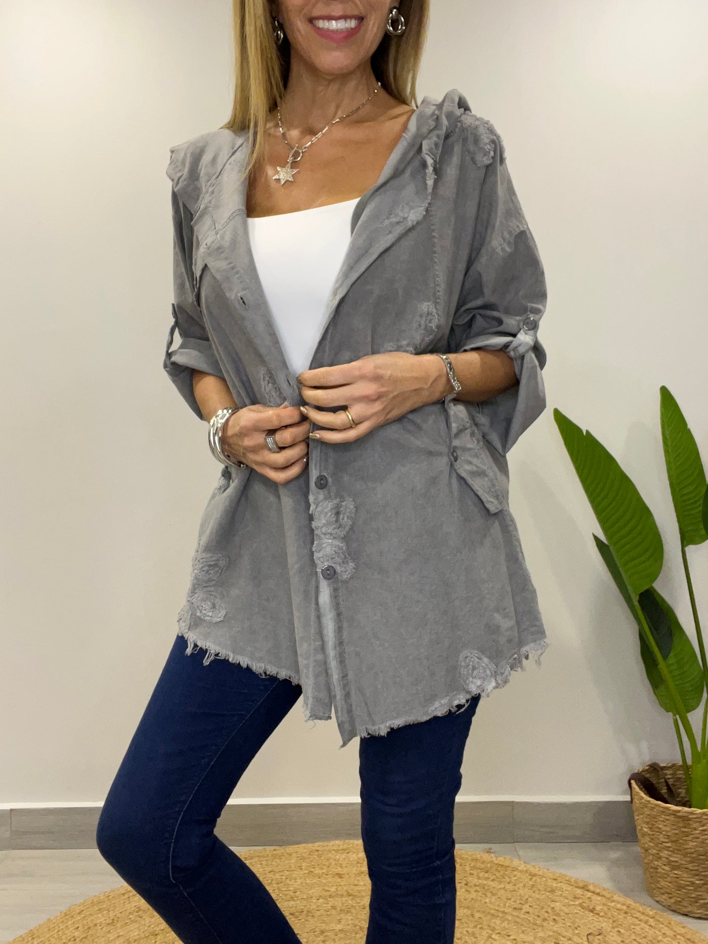 Chaqueta/Blusón linolet Ferraty Gris