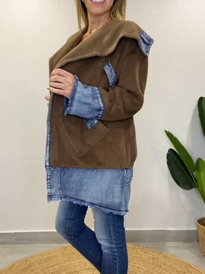 Chaqueta Paño/Jeans Singular Chocolate
