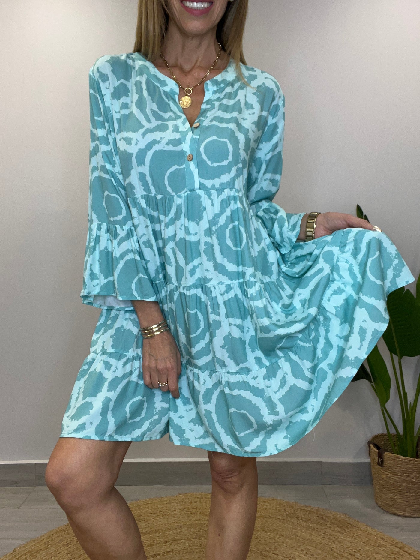 Vestido cancún Agua Marina