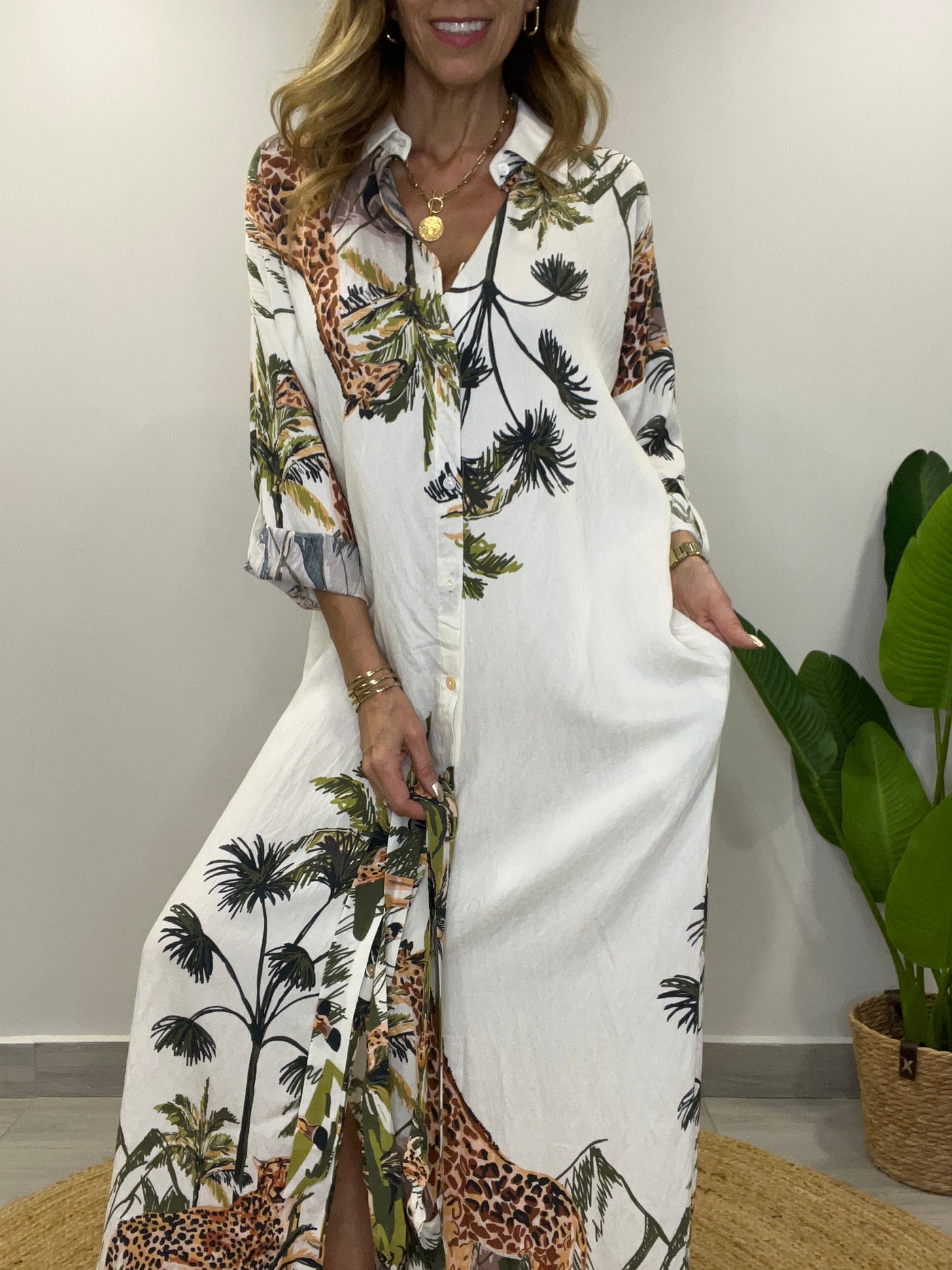 Vestido Camisero Amazonas crudo