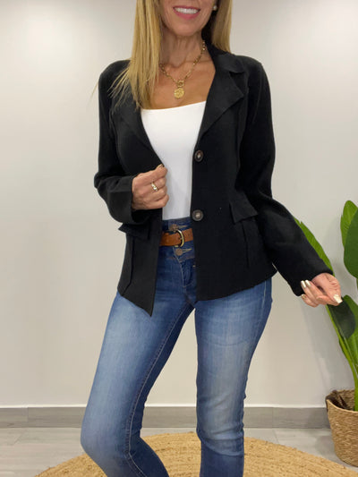 Blazer tejido Rihana negro