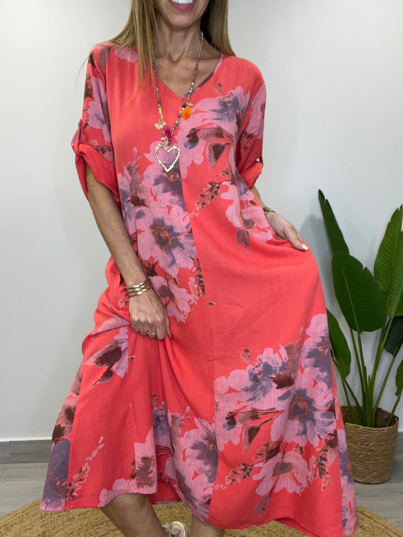 Vestido Linolet Zafiro bermellón