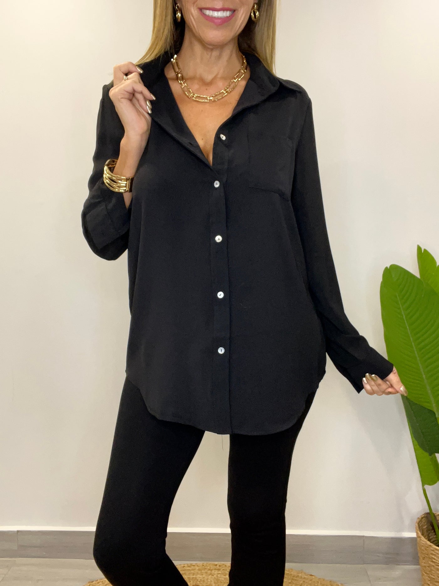 Camisa Ignacia Negra
