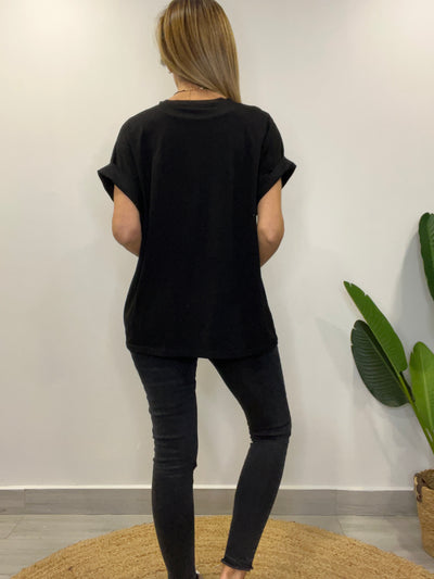 Polera Nudo negra