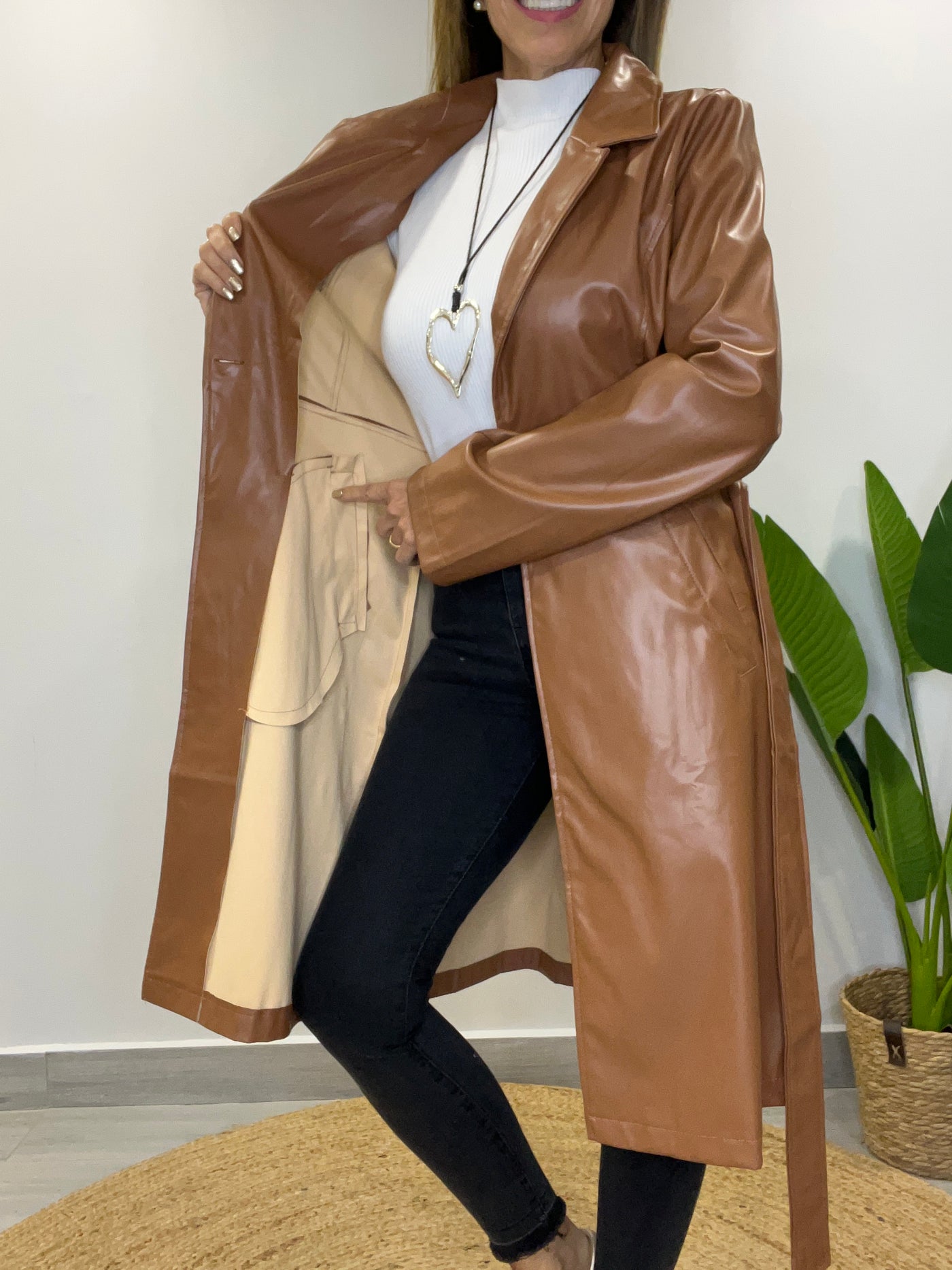Trench Ecocuero Party Camel