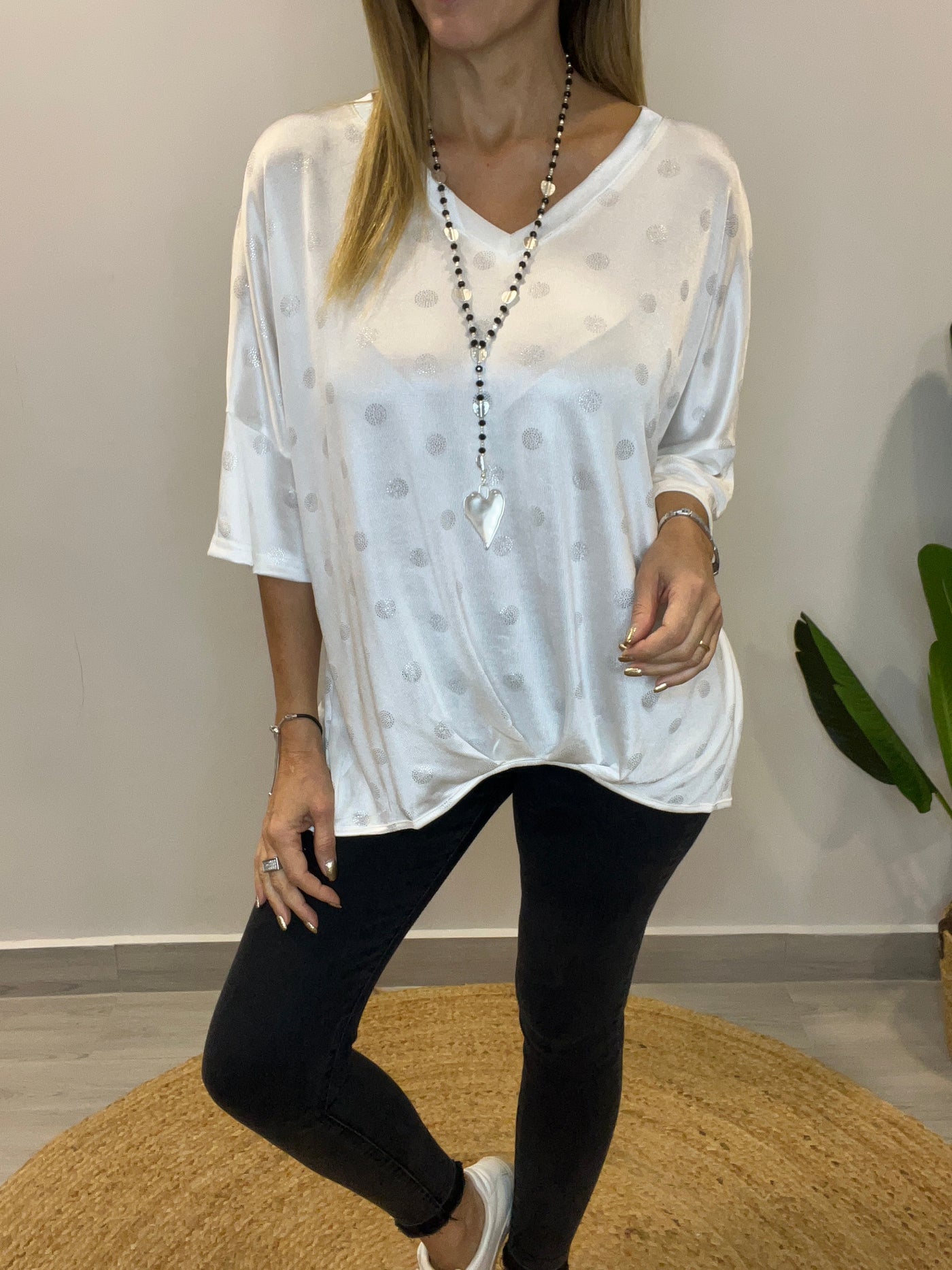 Blusa Italiana Amy Blanco