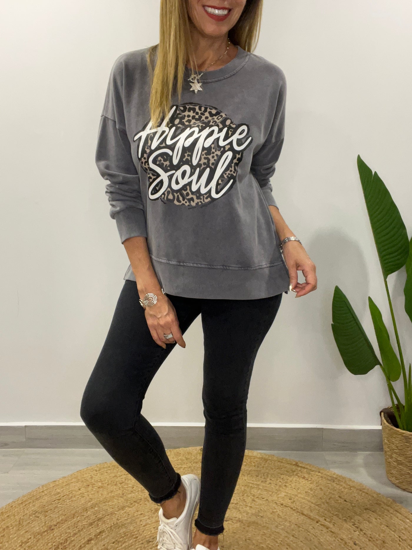 Polerón Hippie Soul Gris