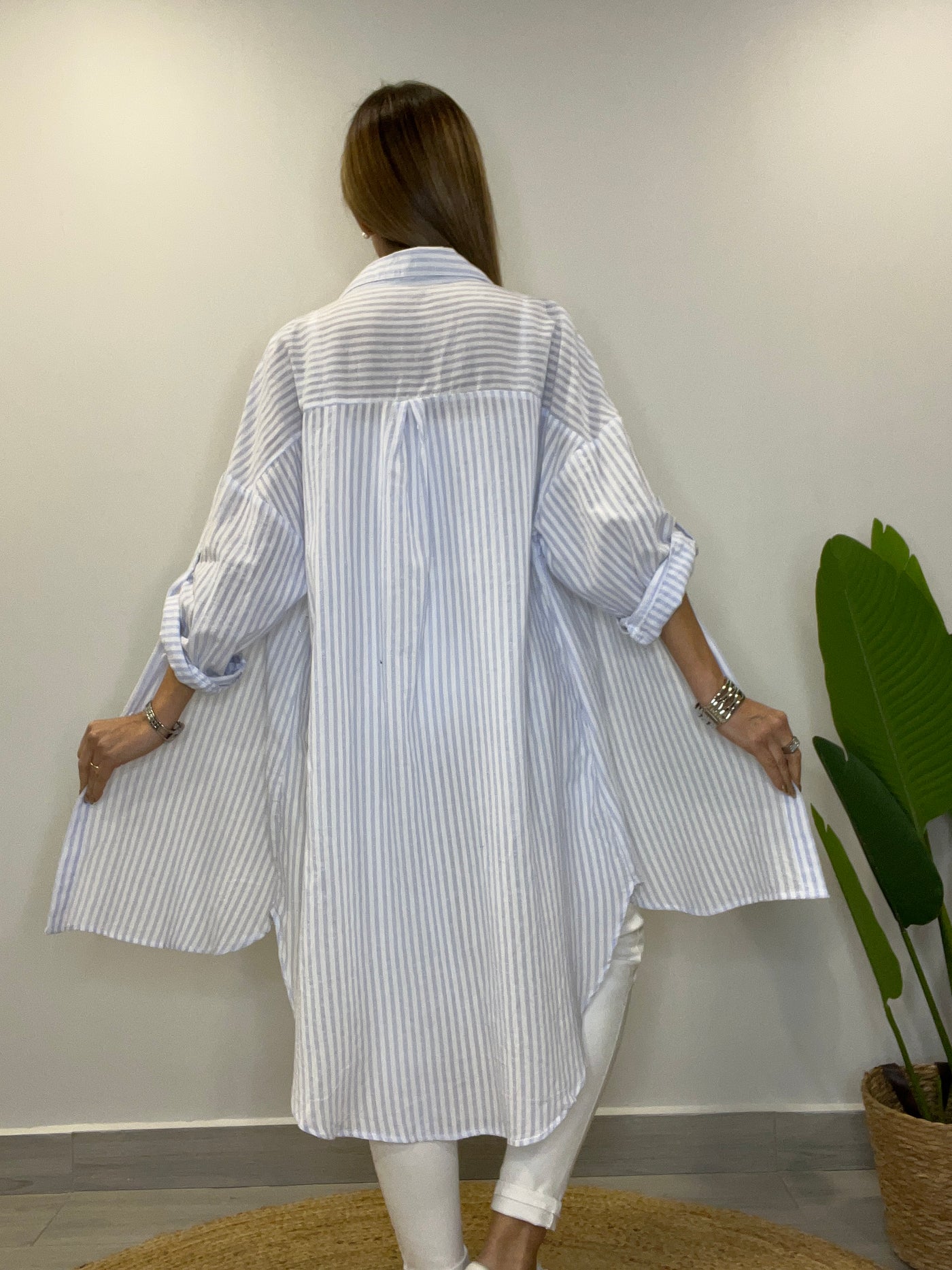 Camisola Rayas Celestes