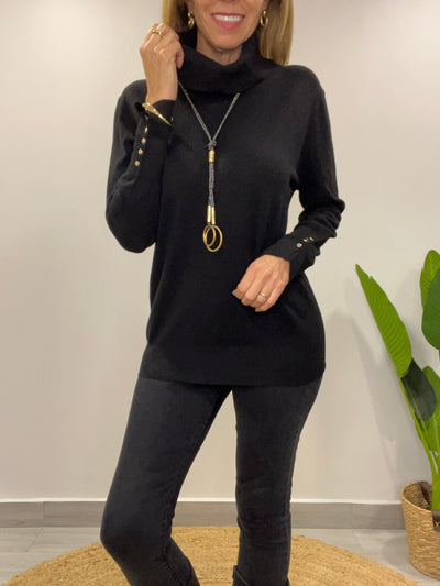 Sweater Delirio/Cuello Negro
