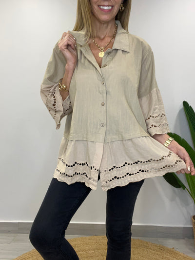 Blusa Noa Beige