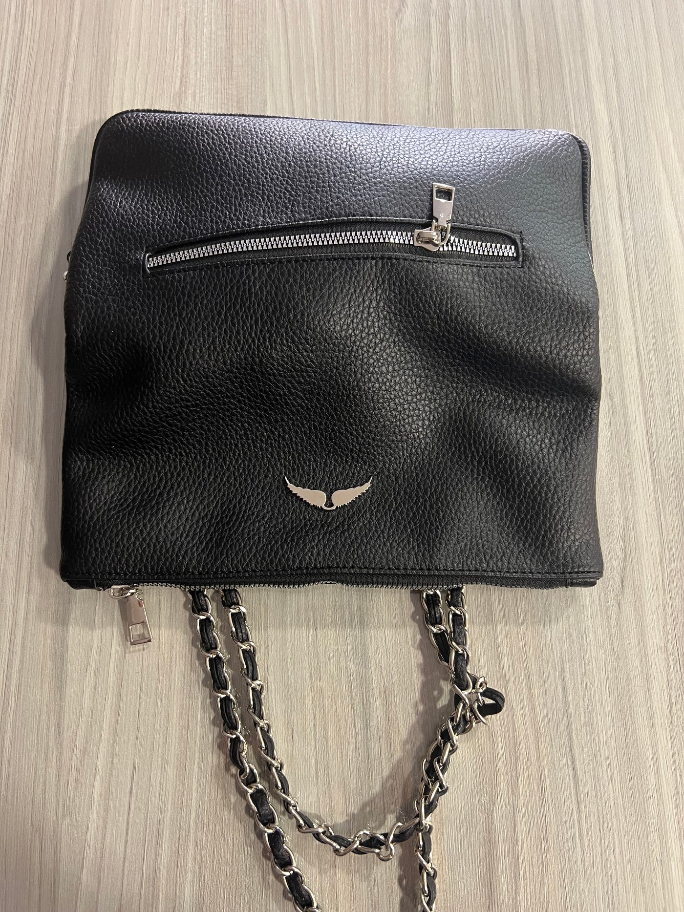 Cartera cadenas Alas Negra