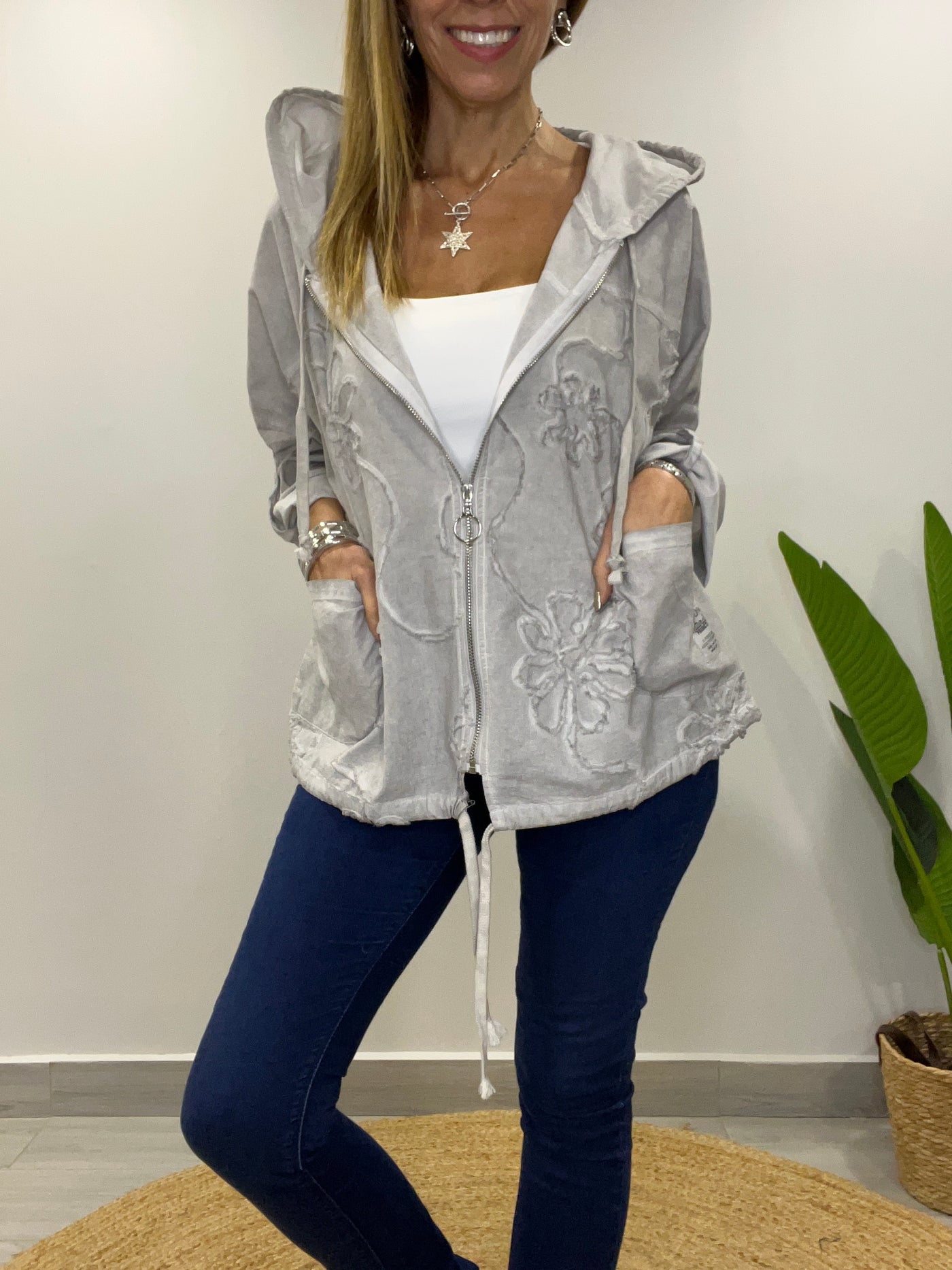 Chaqueta linolet Ferrari perla