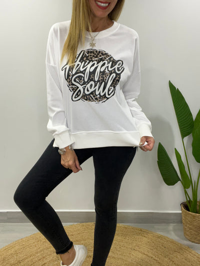 Polerón Hippie Soul Blanco