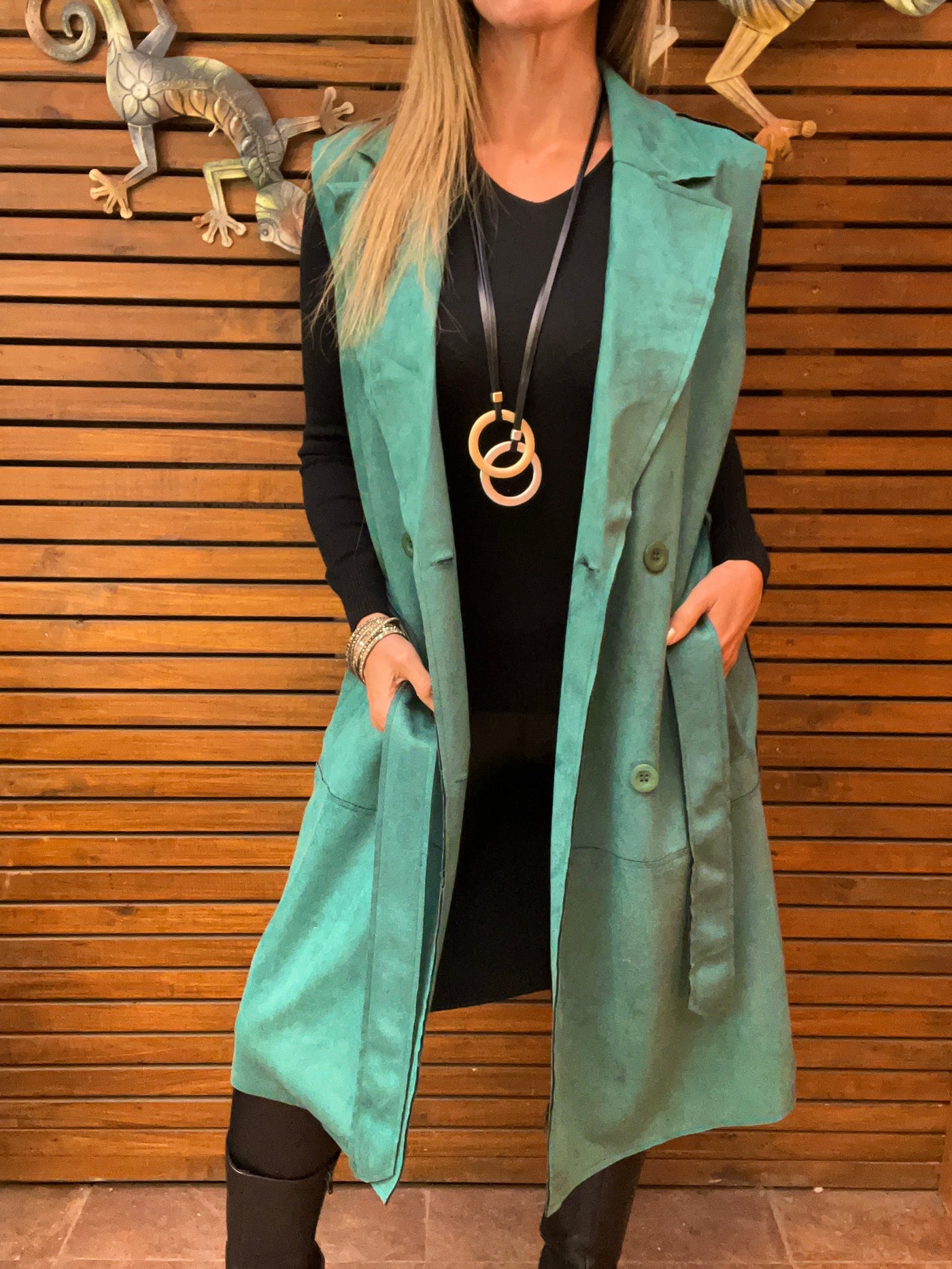 Trench Gamuza Alfa Verde