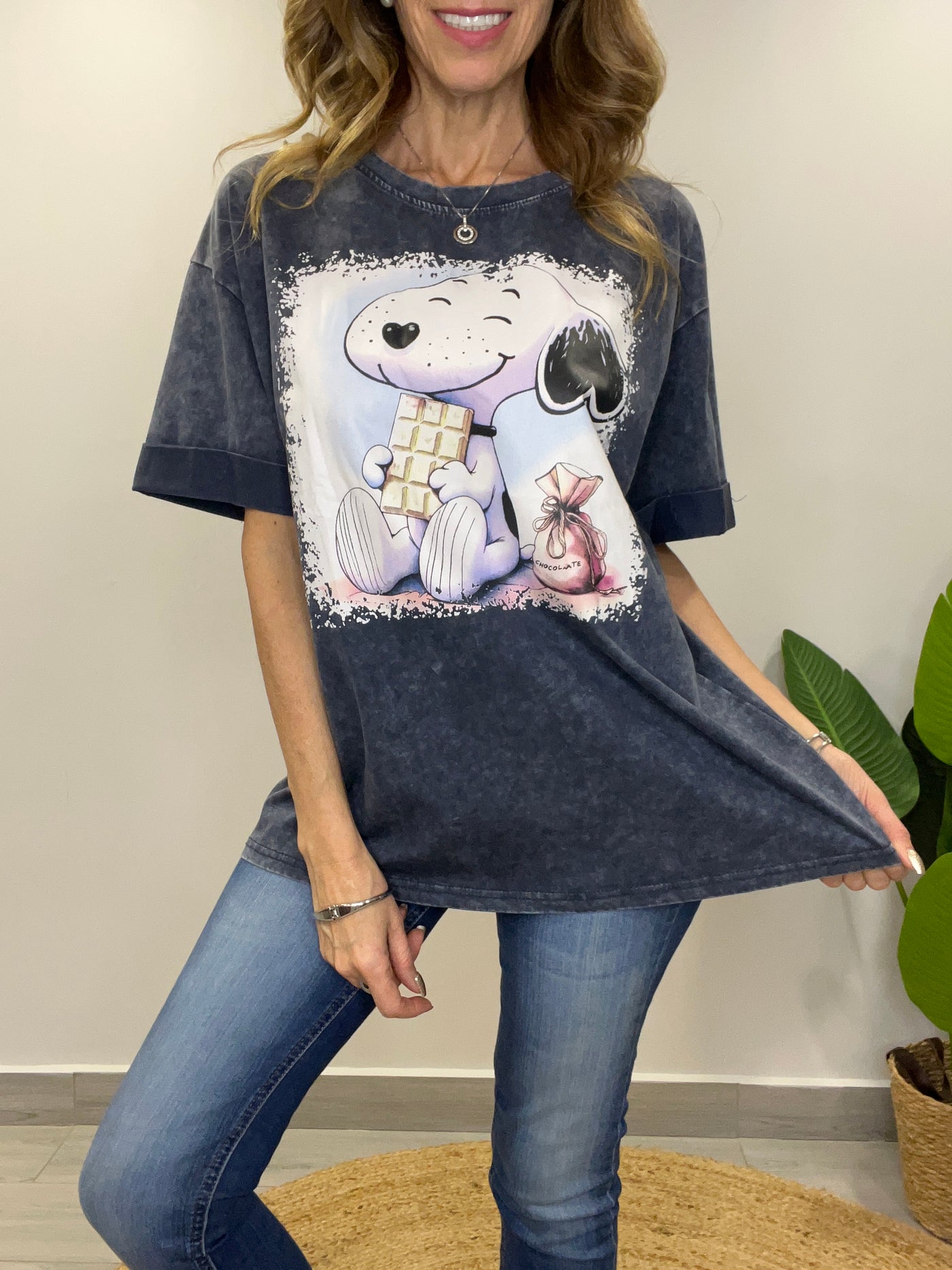 Polera Snoopy Azul