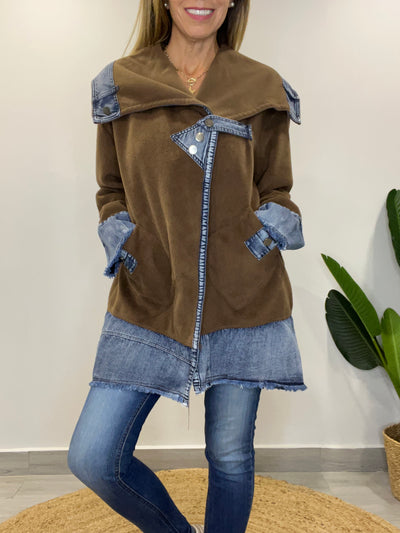 Chaqueta Paño/Jeans Singular Chocolate