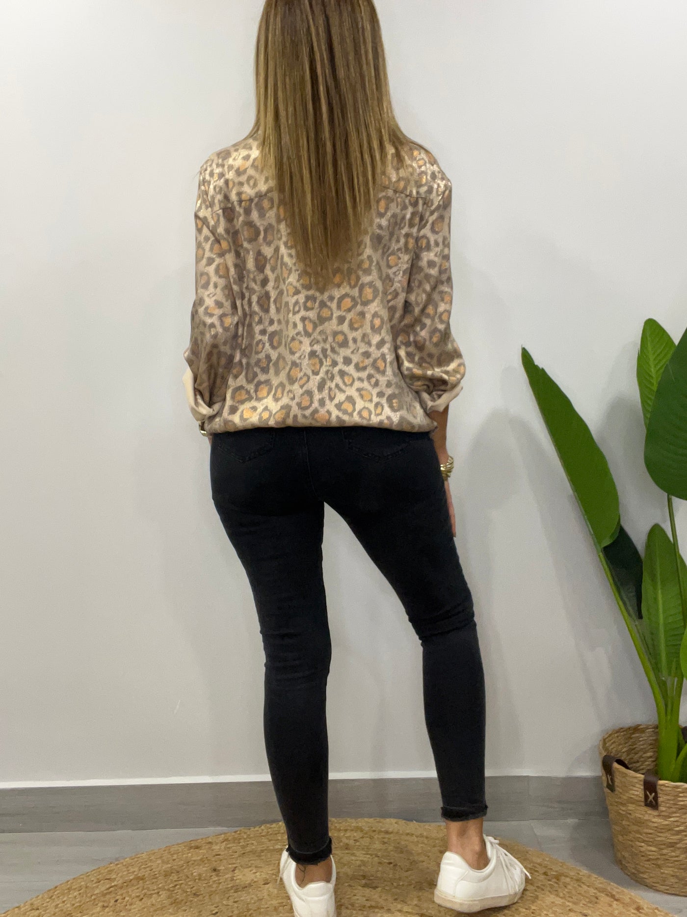 Blusa Bomber Metalizada Print