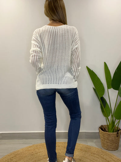 Sweater Hilo Silueta crudo