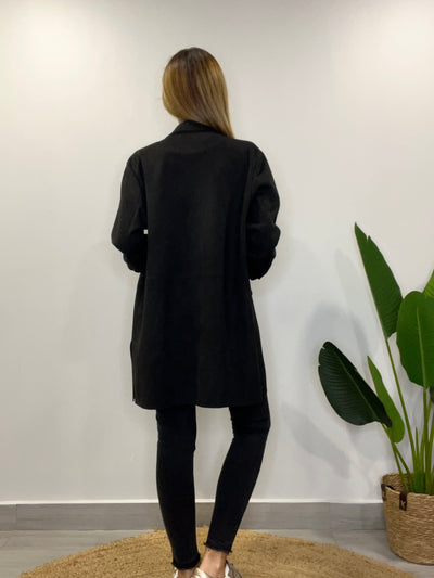 Blazer Gamuza Glass negro