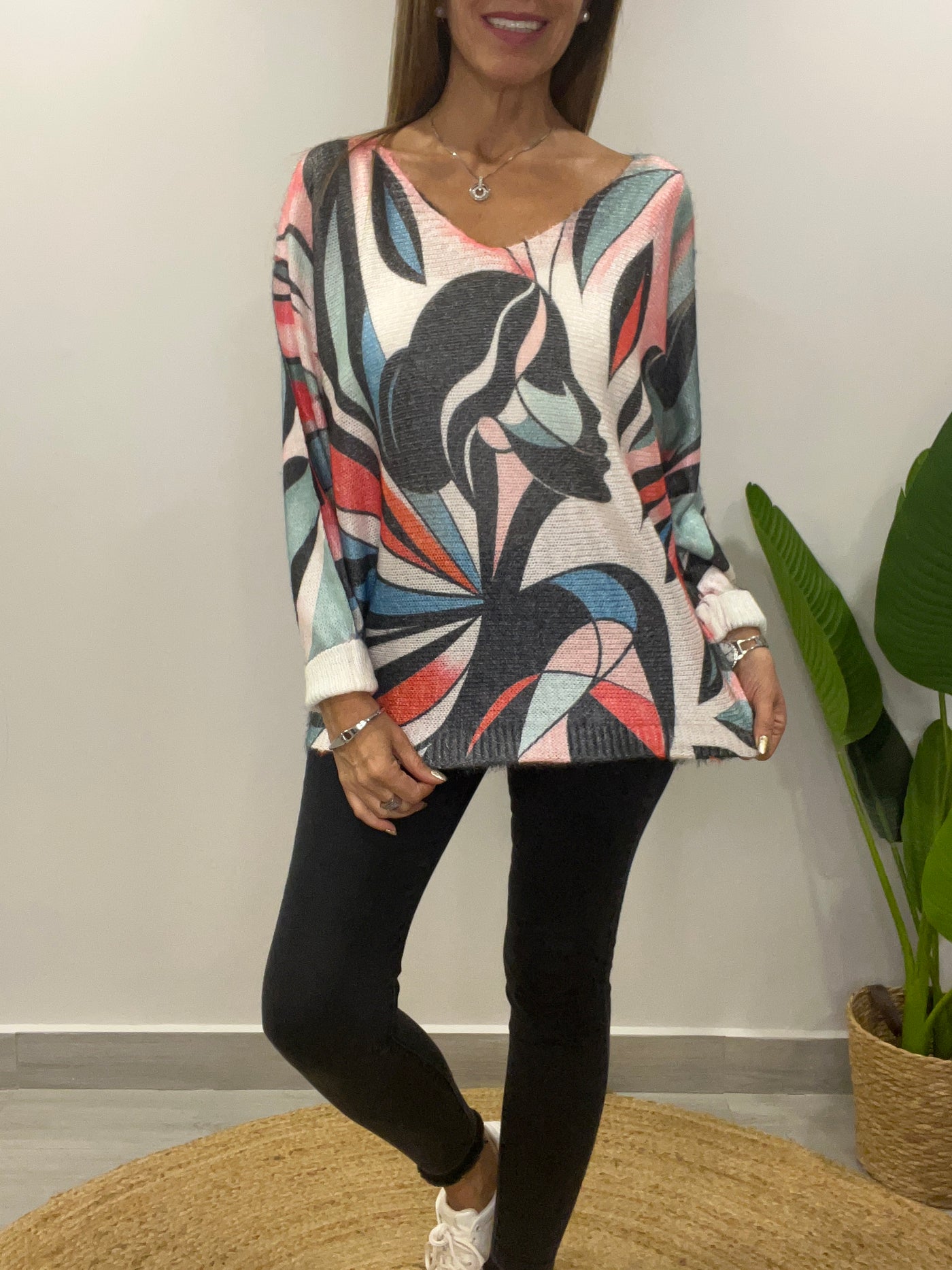 Sweater Italiano Filipa Rojo